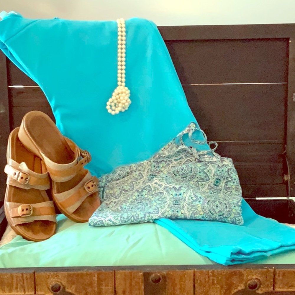 Light blue dress capris. Perfect for work.